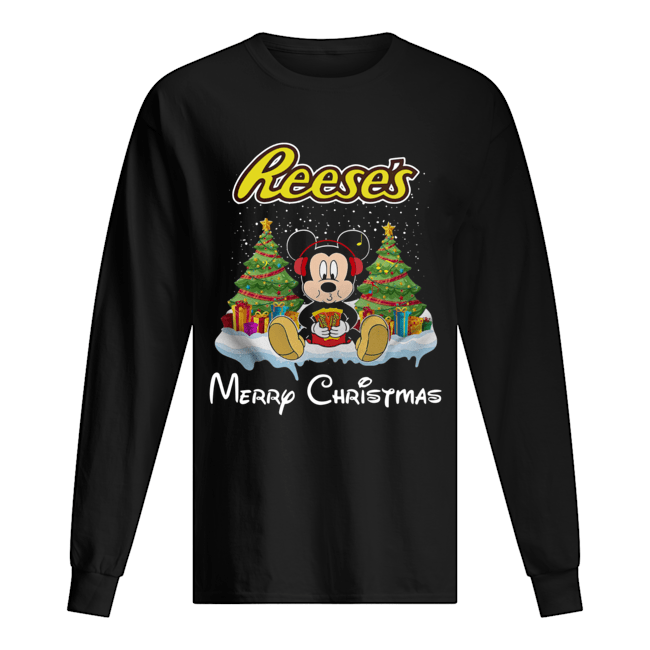 Mickey Mouse drink Dutch Reese’s Christmas Long Sleeved T-shirt 