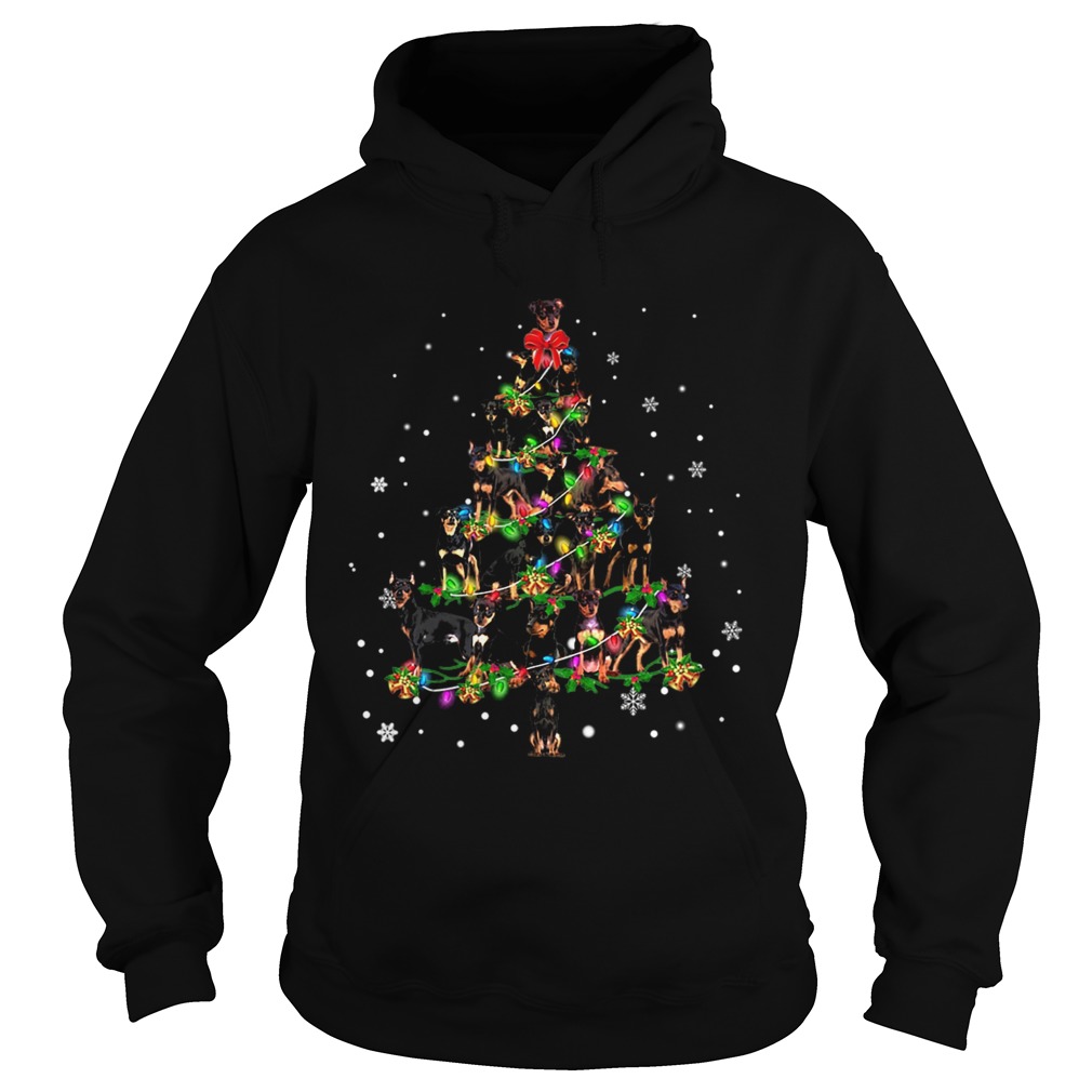 Miniature Pinscher Christmas Tree TShirt Hoodie