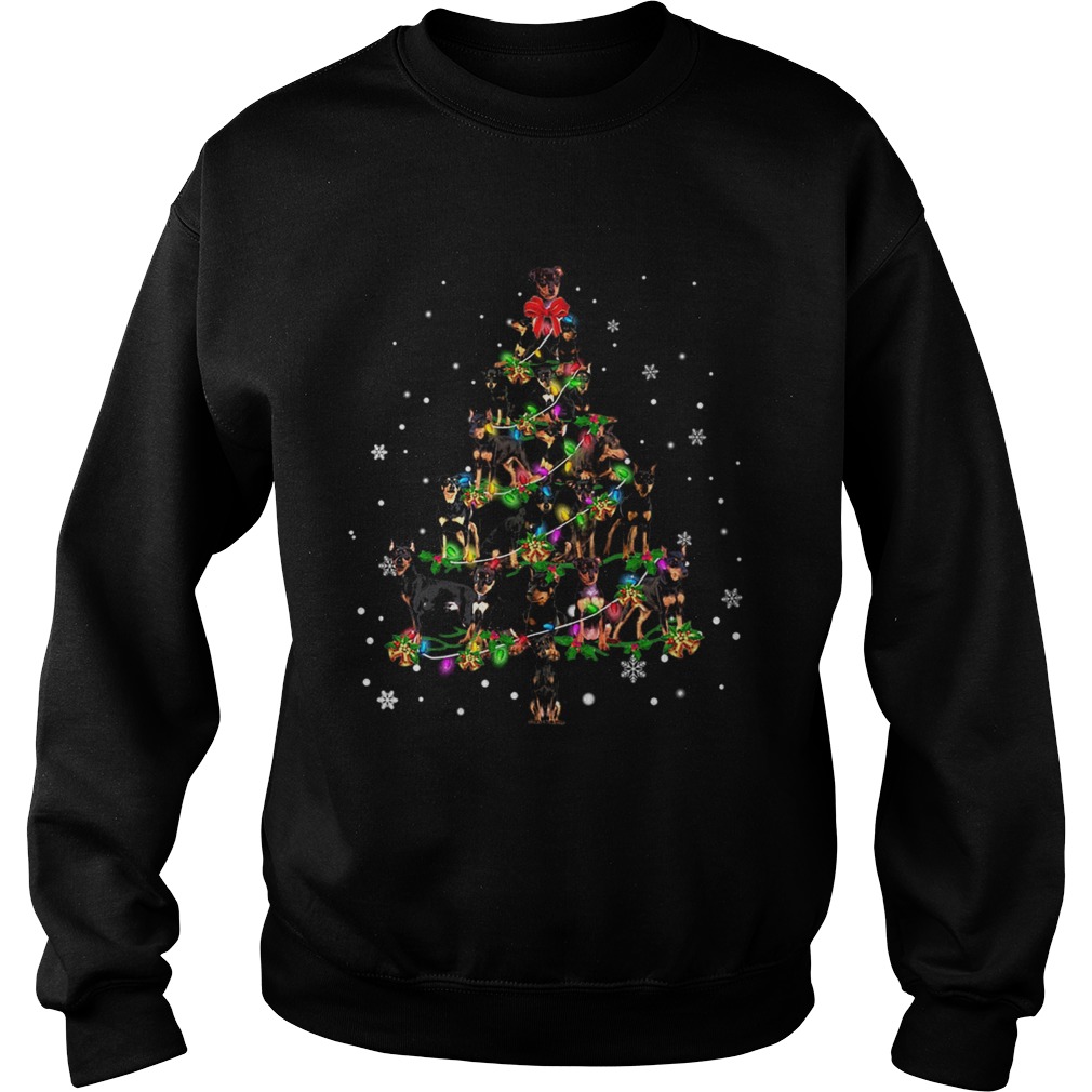 Miniature Pinscher Christmas Tree TShirt Sweatshirt