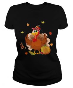 Mom Turkey Thanksgiving Gift TShirt Classic Ladies