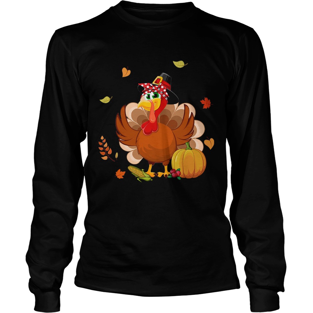 Mom Turkey Thanksgiving Gift TShirt LongSleeve