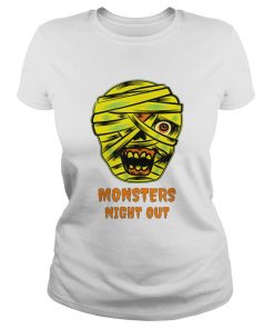 Monsters Night Out with Mummies Funny Easy Halloween Costume  Classic Ladies