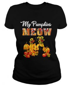 My pumpkins meow TShirt Classic Ladies