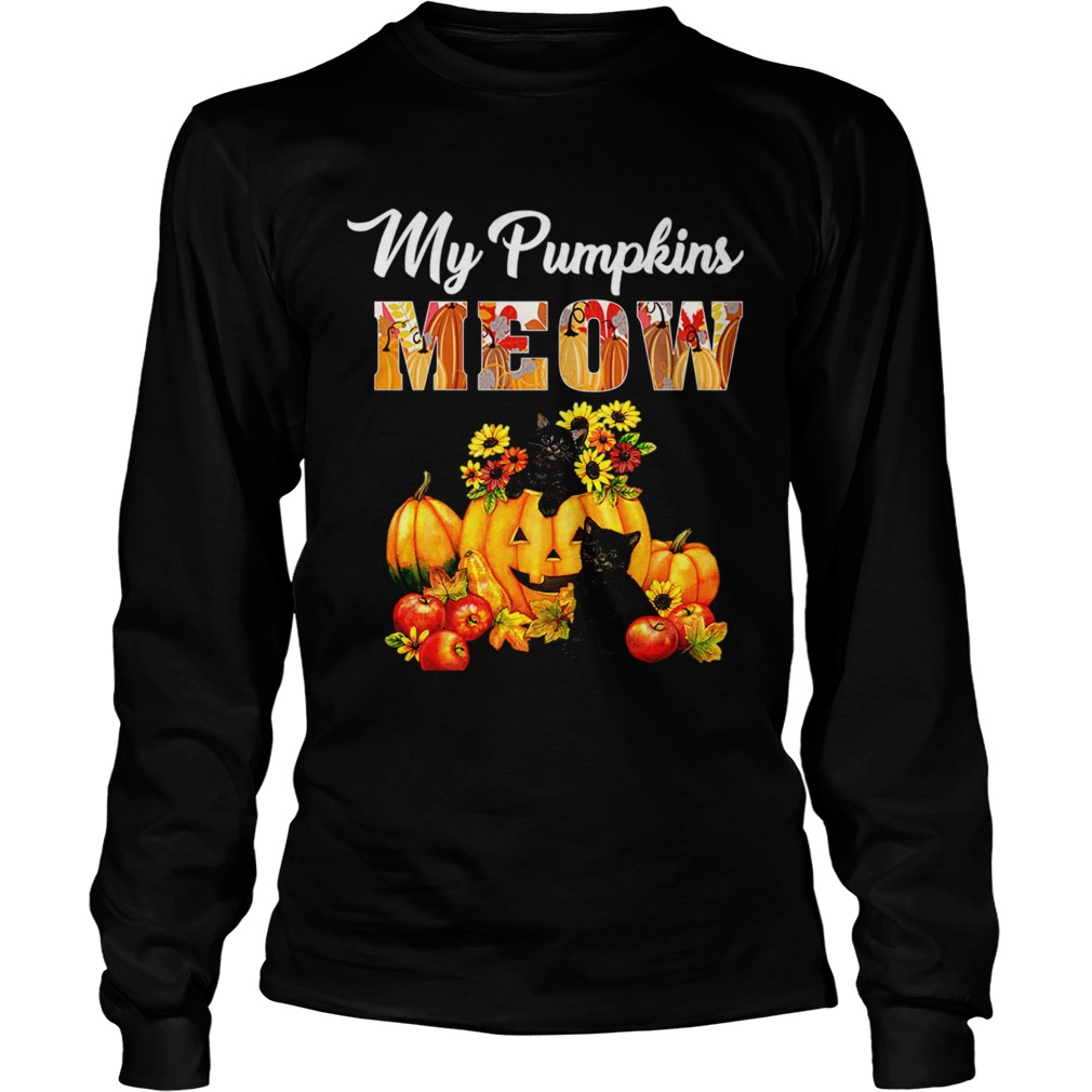 My pumpkins meow TShirt LongSleeve