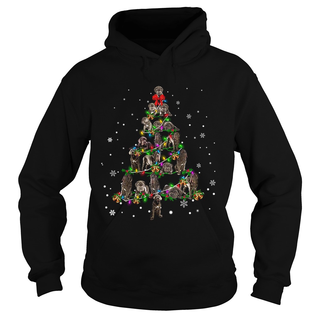 Neapolitan Mastiff Christmas Tree TShirt Hoodie