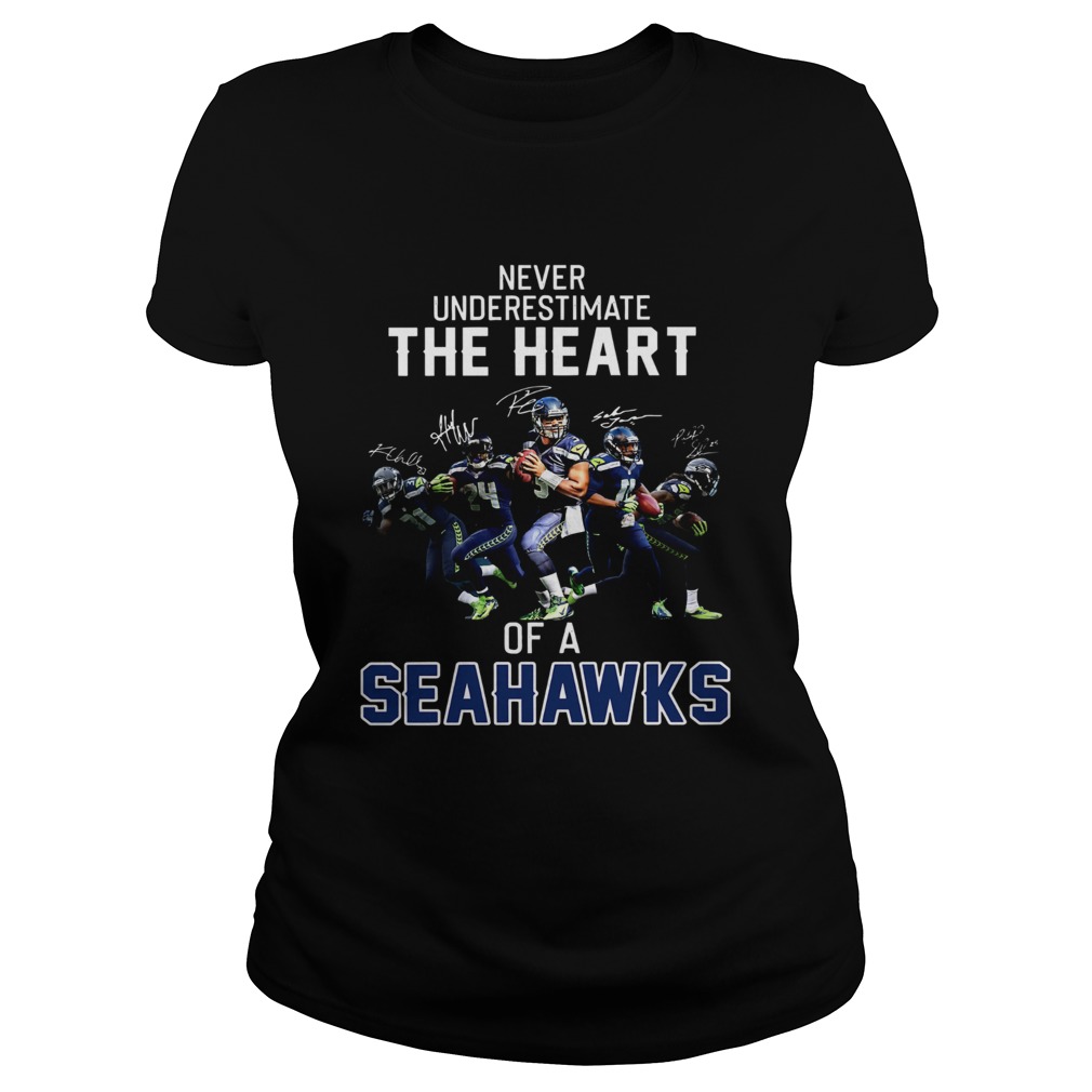 Never underestimate the heart of a Seahawks Classic Ladies