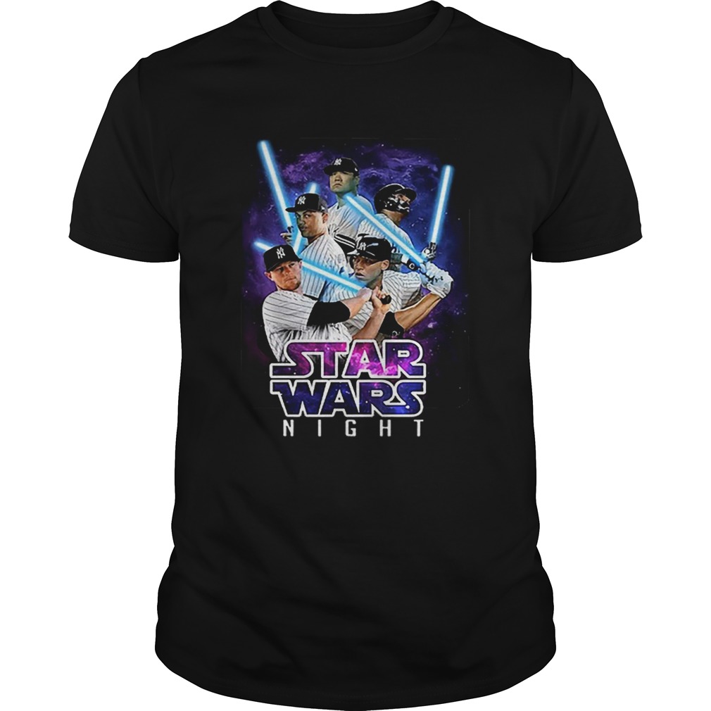 New York Yankees players Star Wars night shirt