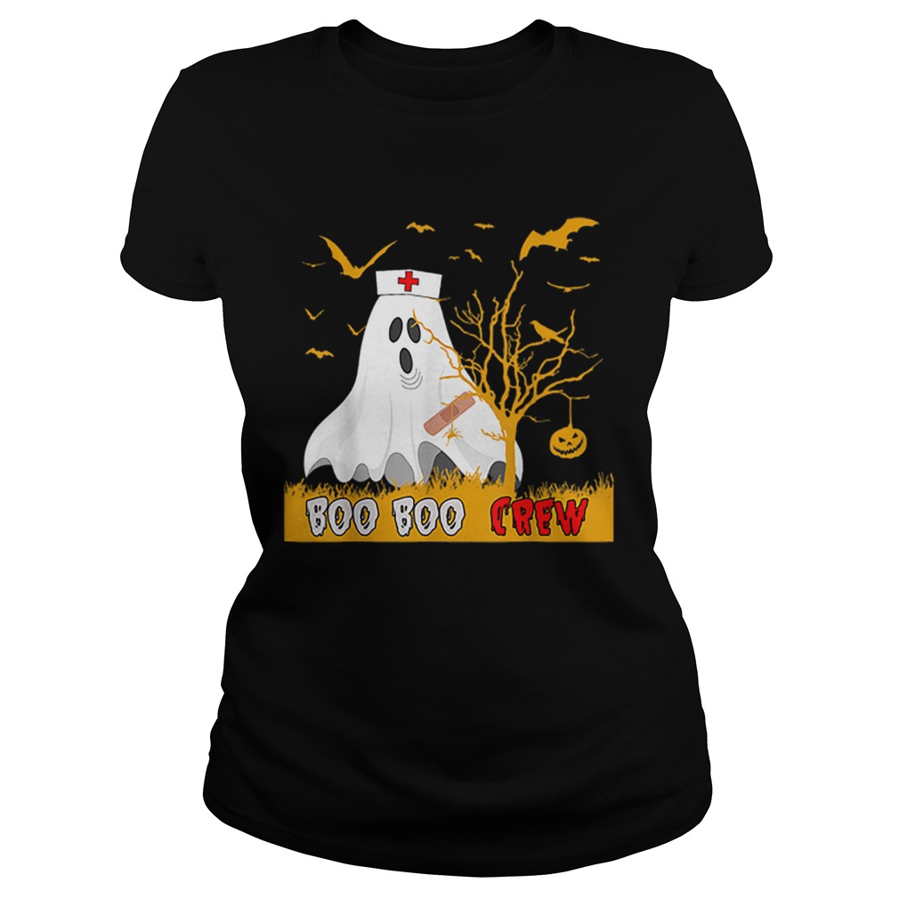 Nice Boo Boo CrewNurse Ghost Funny Halloween Costume Gift Classic Ladies