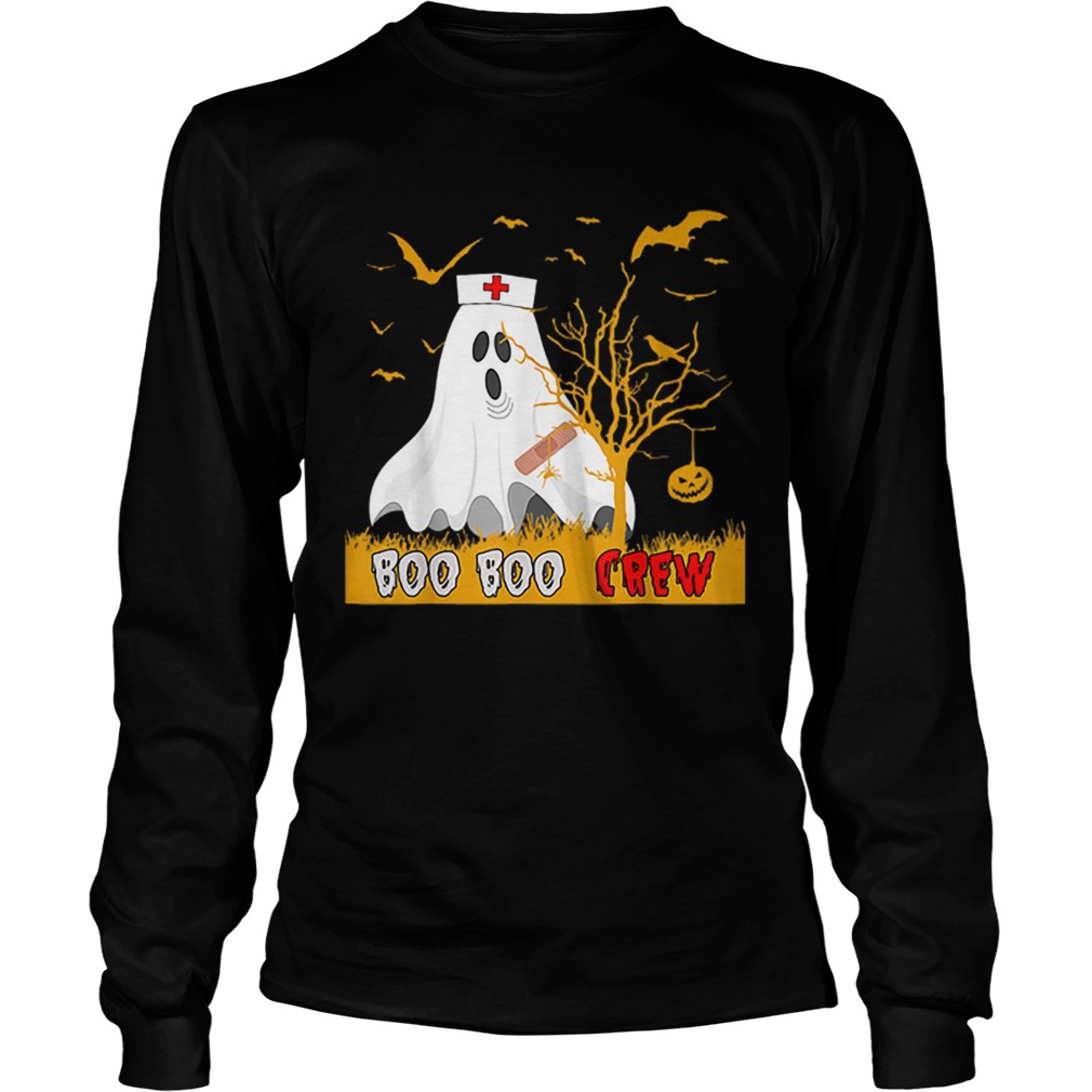 Nice Boo Boo CrewNurse Ghost Funny Halloween Costume Gift LongSleeve