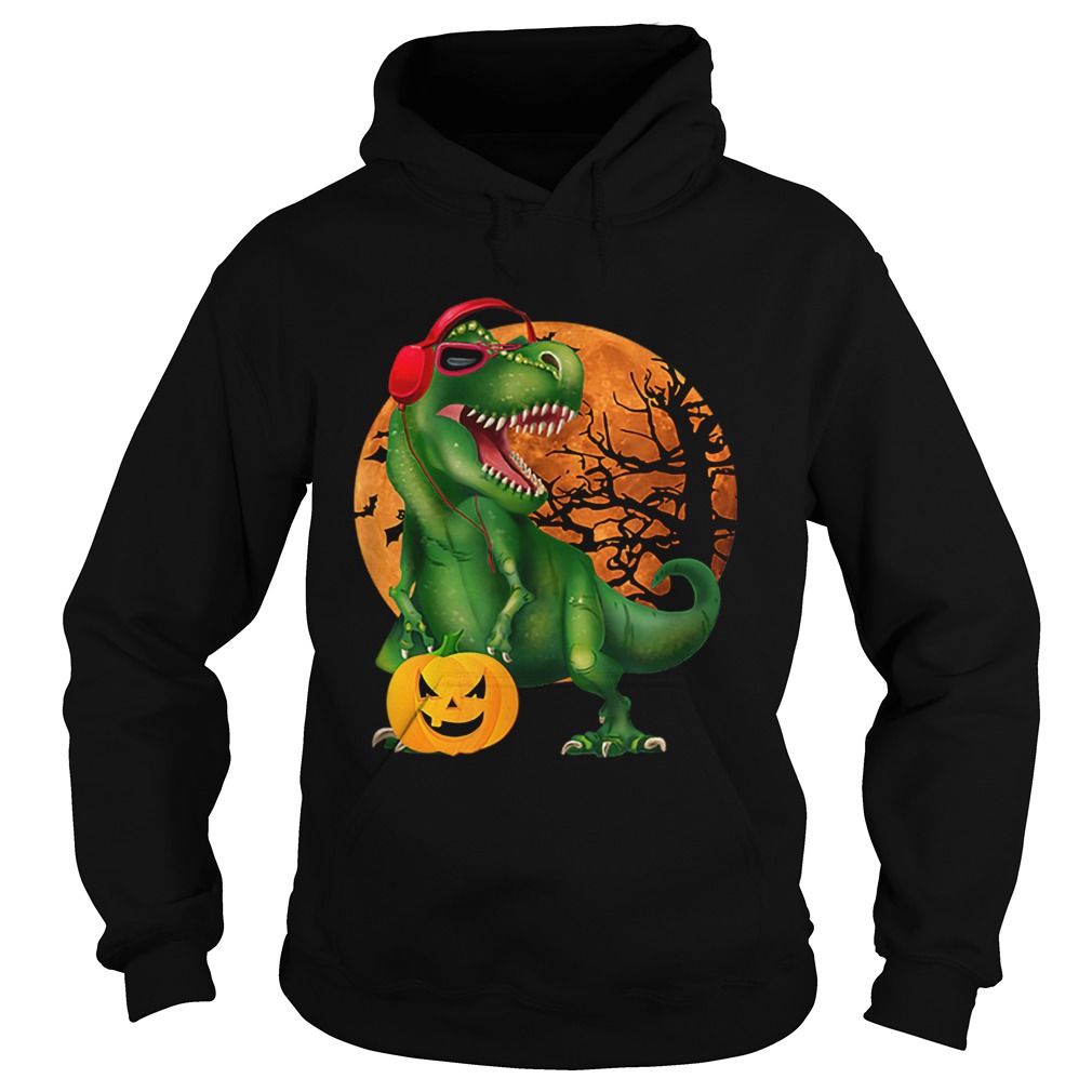 Nice Halloween T Rex Dinosaur Halloween Pumpkin Gift Boys Hoodie