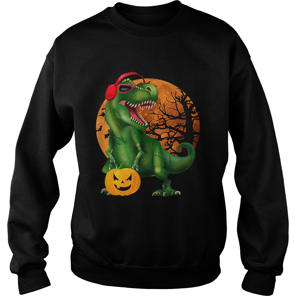 Nice Halloween T Rex Dinosaur Halloween Pumpkin Gift Boys Sweatshirt