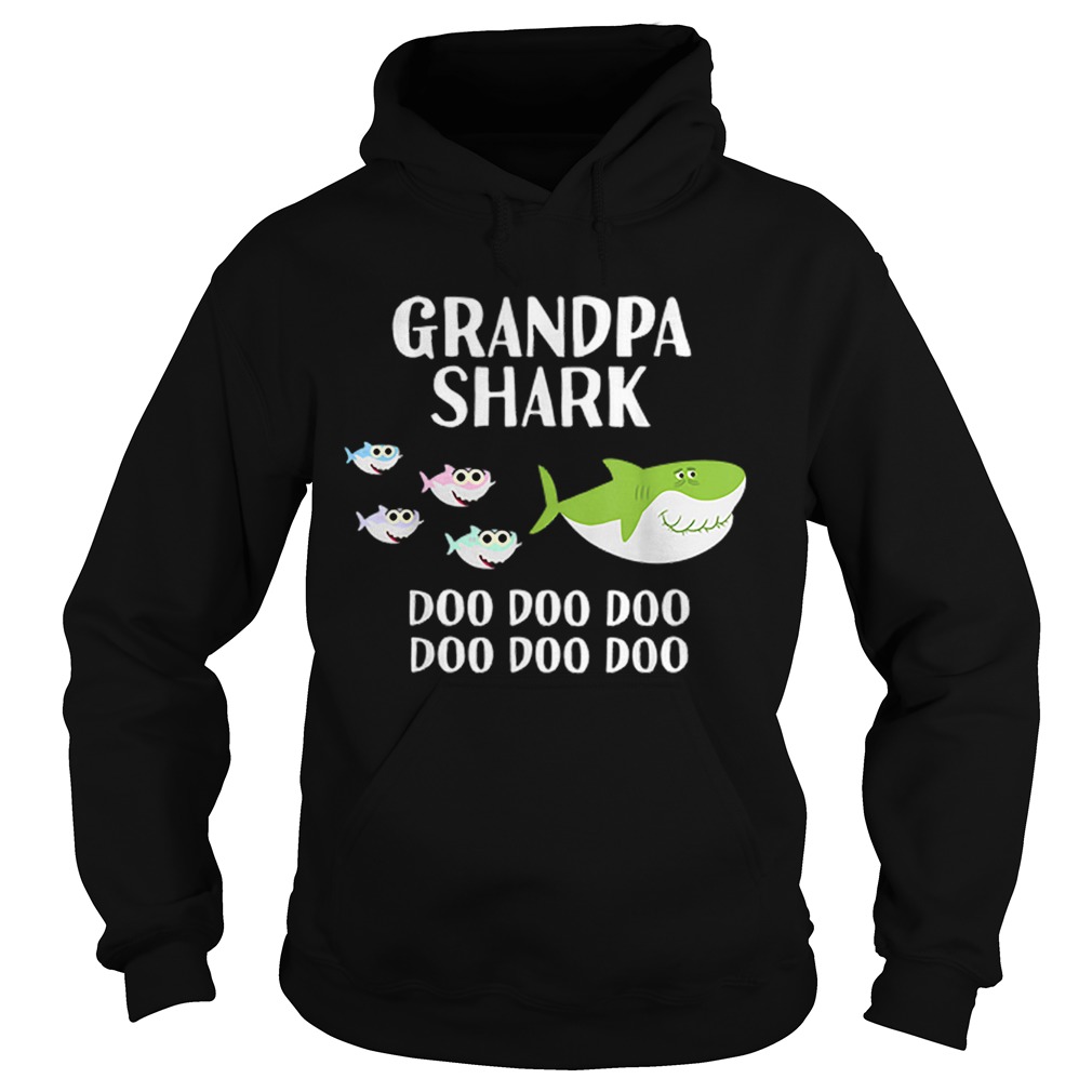 Nice Mens Grandpa Shark Halloween Christmas Grandpa Matching Hoodie