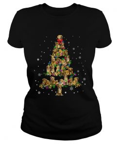 Nova Scotia Duck Tolling Retriever Christmas Tree TShirt Classic Ladies