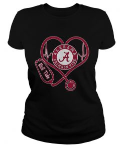 Nurse Heartbeat Love Alabama Crimson Tide Roll tide  Classic Ladies