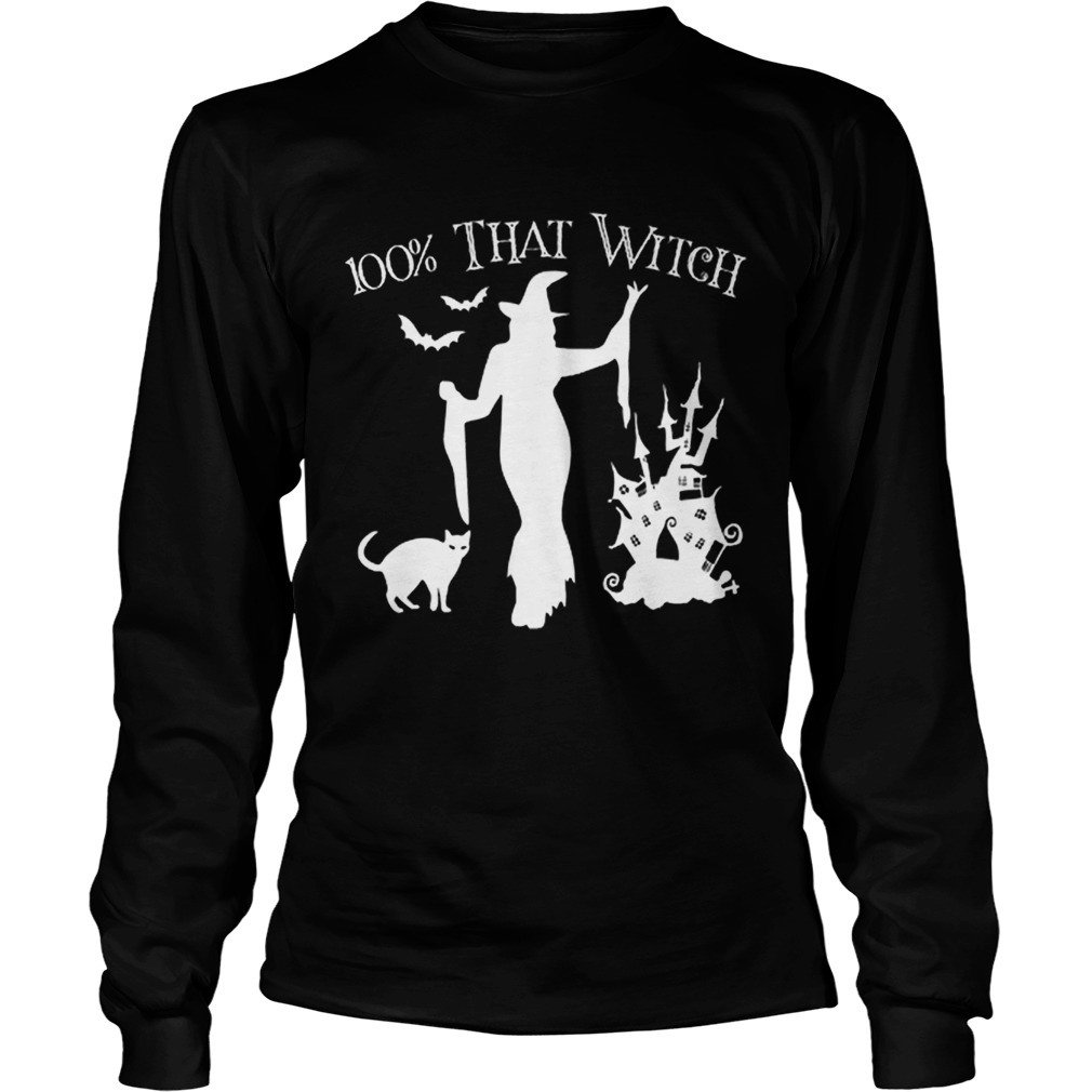 Official Halloween 100 THAT WITCH Sexy Funny Costume Women Teen Girl LongSleeve