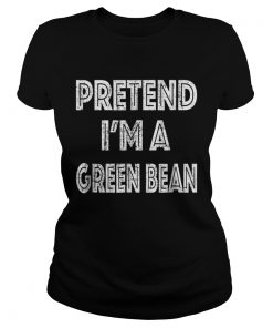 Official Retro Pretend Im a Green Bean Halloween Costume  Classic Ladies