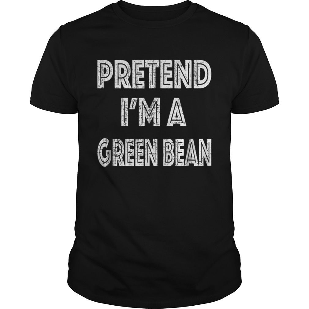 Official Retro Pretend Im a Green Bean Halloween Costume shirt