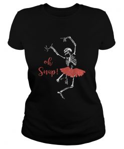 Oh snap Skeleton love Ballet Halloween  Classic Ladies