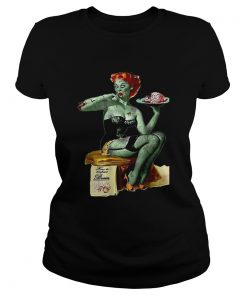 Original Zombie Pin Up Girl Halloween  Classic Ladies