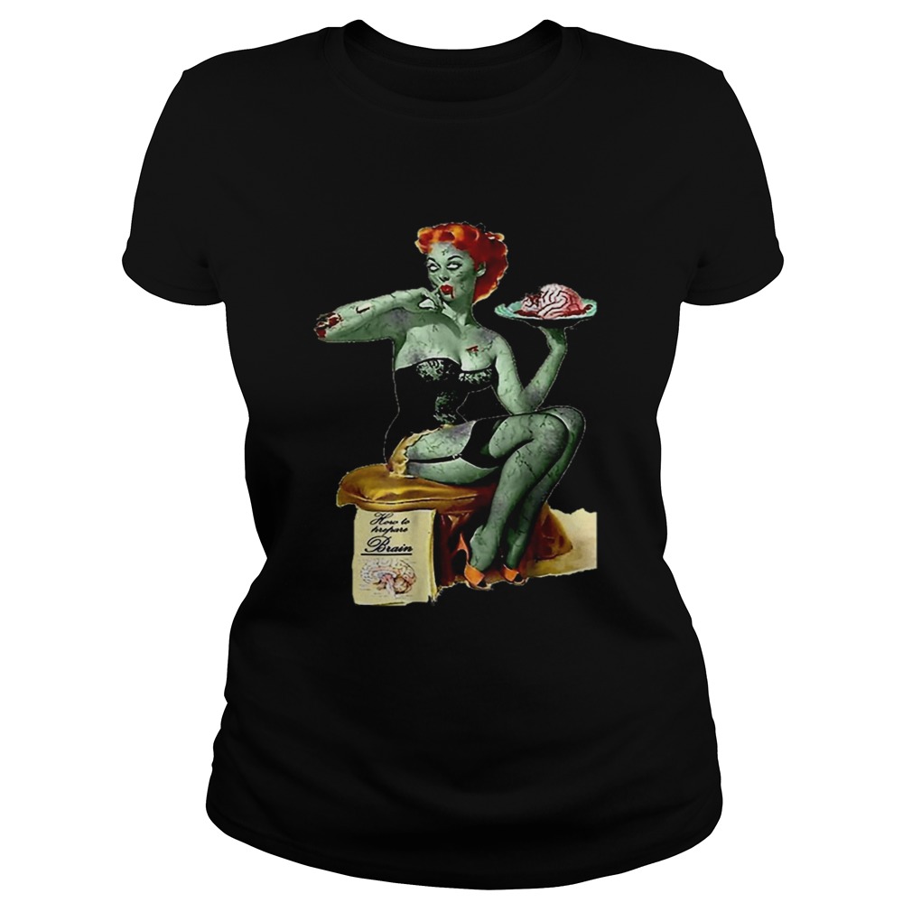 Original Zombie Pin Up Girl Halloween Classic Ladies