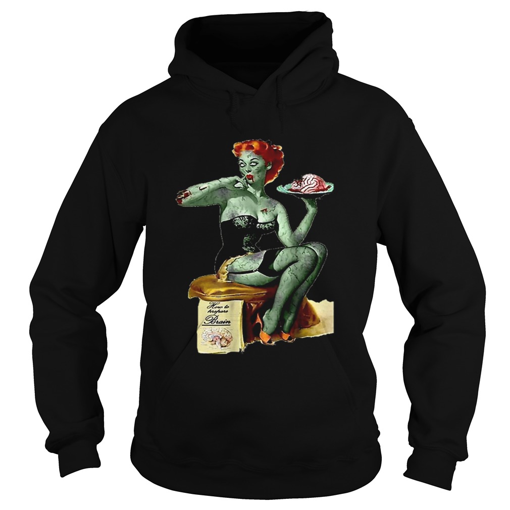 Original Zombie Pin Up Girl Halloween Hoodie