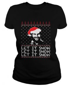 Pablo Escobar let it snow Christmas ugly  Classic Ladies