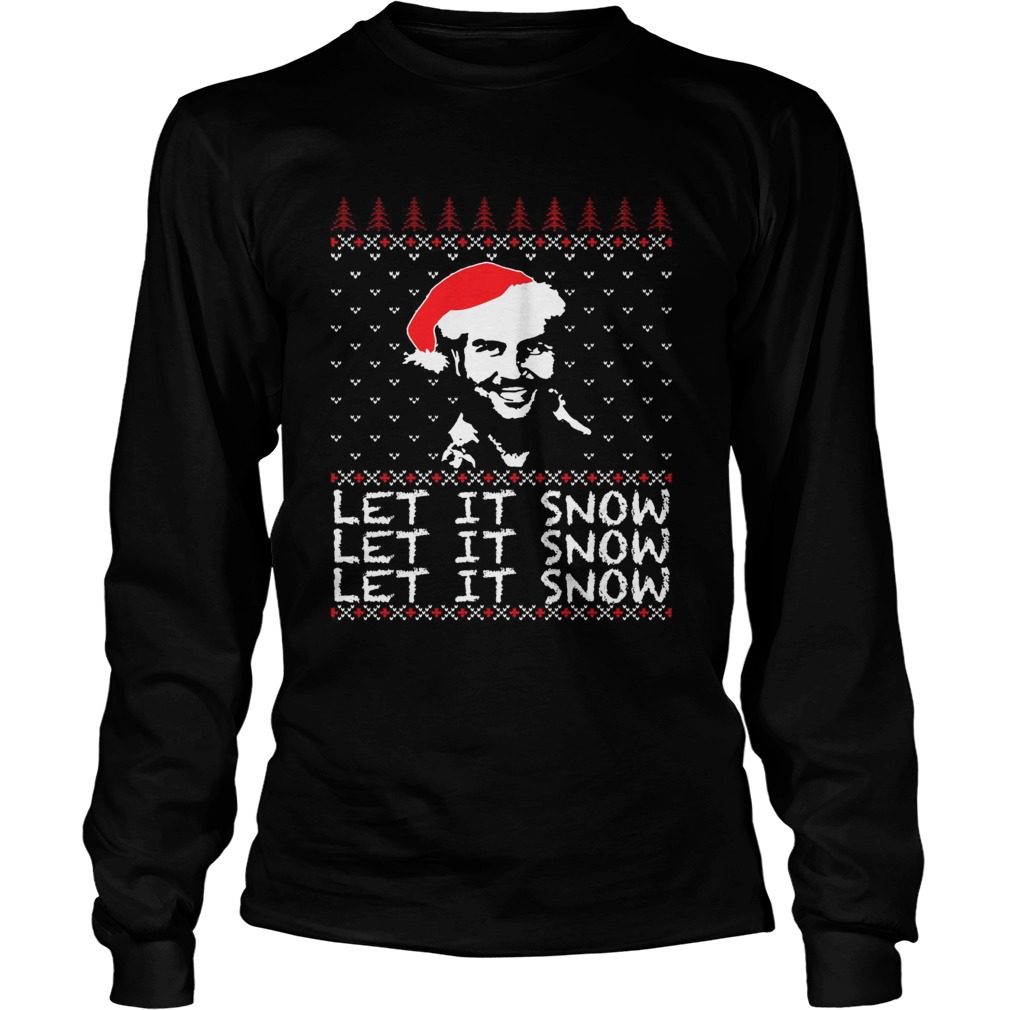 Pablo Escobar let it snow Christmas ugly LongSleeve