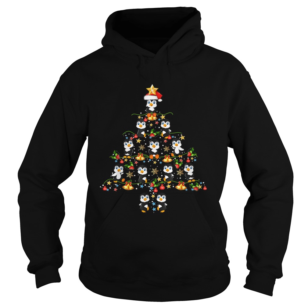 Penguin Christmas Tree Merry TShirt Hoodie