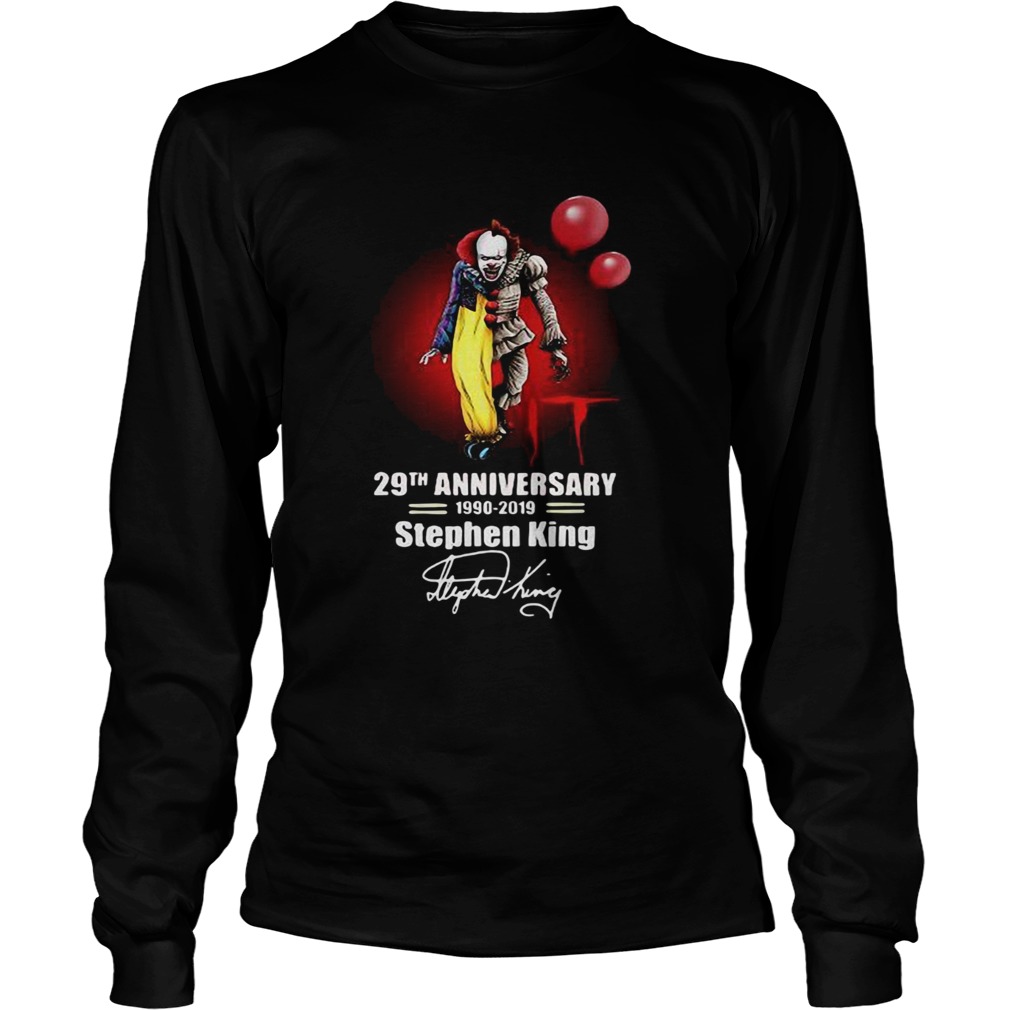 Pennywise it 29th anniversary 1990 2019 Stephen King LongSleeve