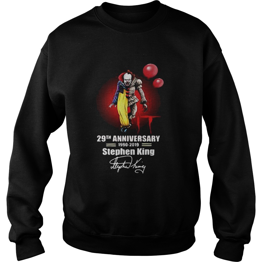 Pennywise it 29th anniversary 1990 2019 Stephen King Sweatshirt