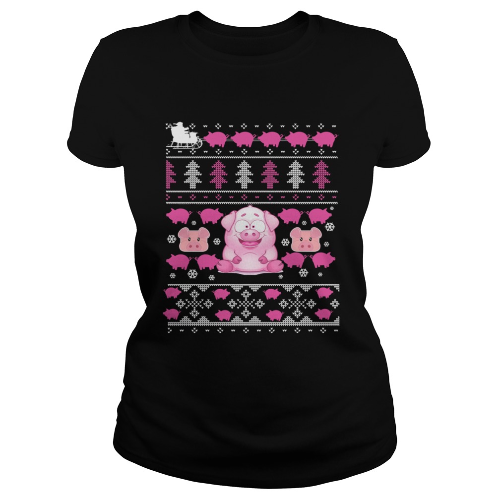 Pig Ugly Christmas Style Shirt Classic Ladies