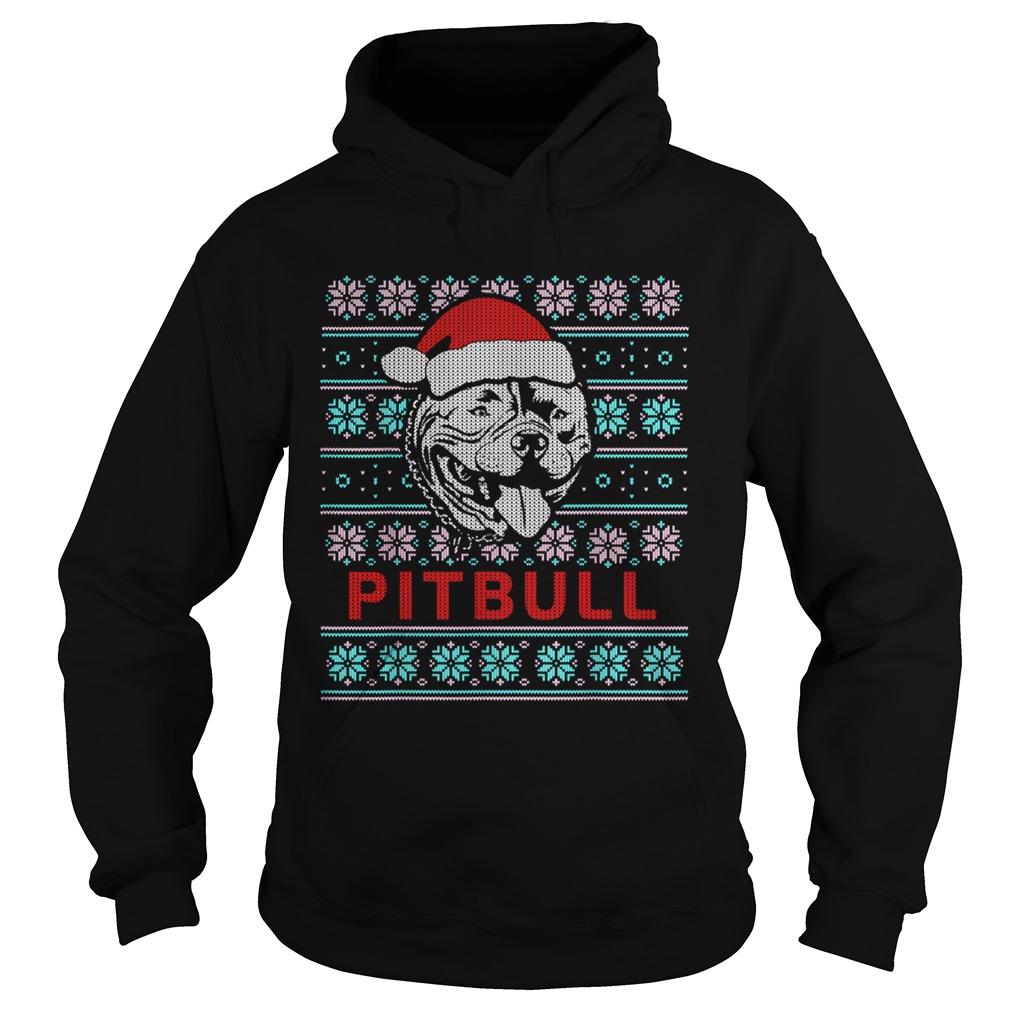 Pitbull Ugly Christmas Dog Gift TShirt Hoodie