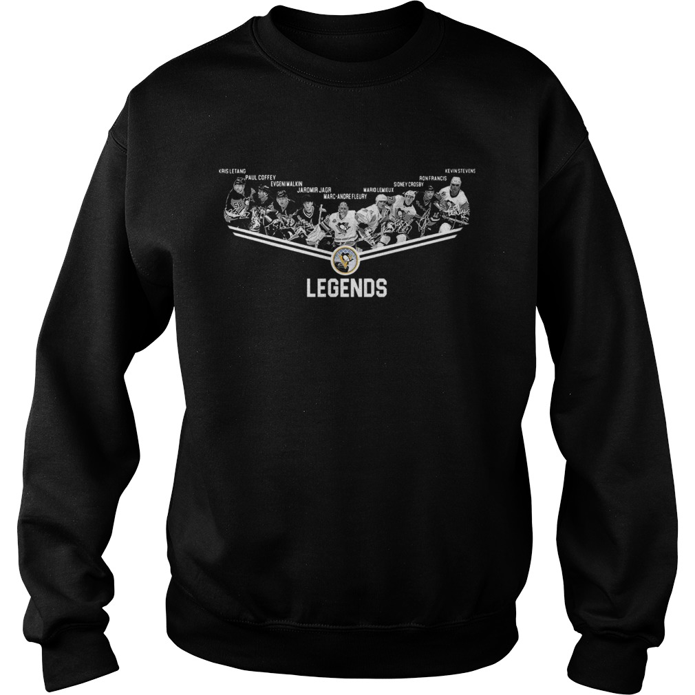 Pittsburgh Penguins Legends Team Player Signature Shirt Sweatshirt