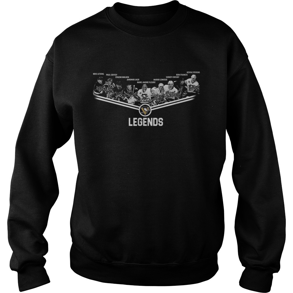 Pittsburgh Penguins Legends team player signature Sweatshirt