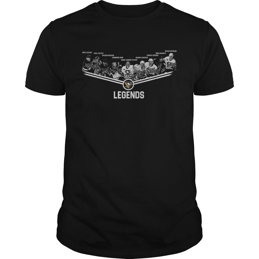 Pittsburgh Penguins Legends team player signature shirt