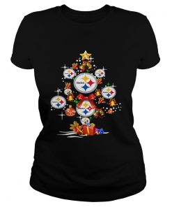 Pittsburgh Steelers Football Logo Gifts Merry Christmas Tree  Classic Ladies