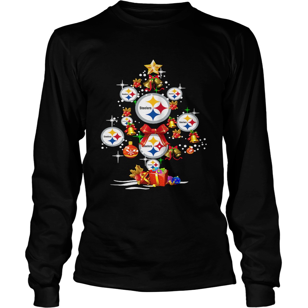 Pittsburgh Steelers Football Logo Gifts Merry Christmas Tree LongSleeve