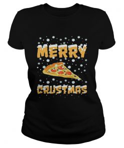 Pizza Merry Crustmas Christmas  Classic Ladies