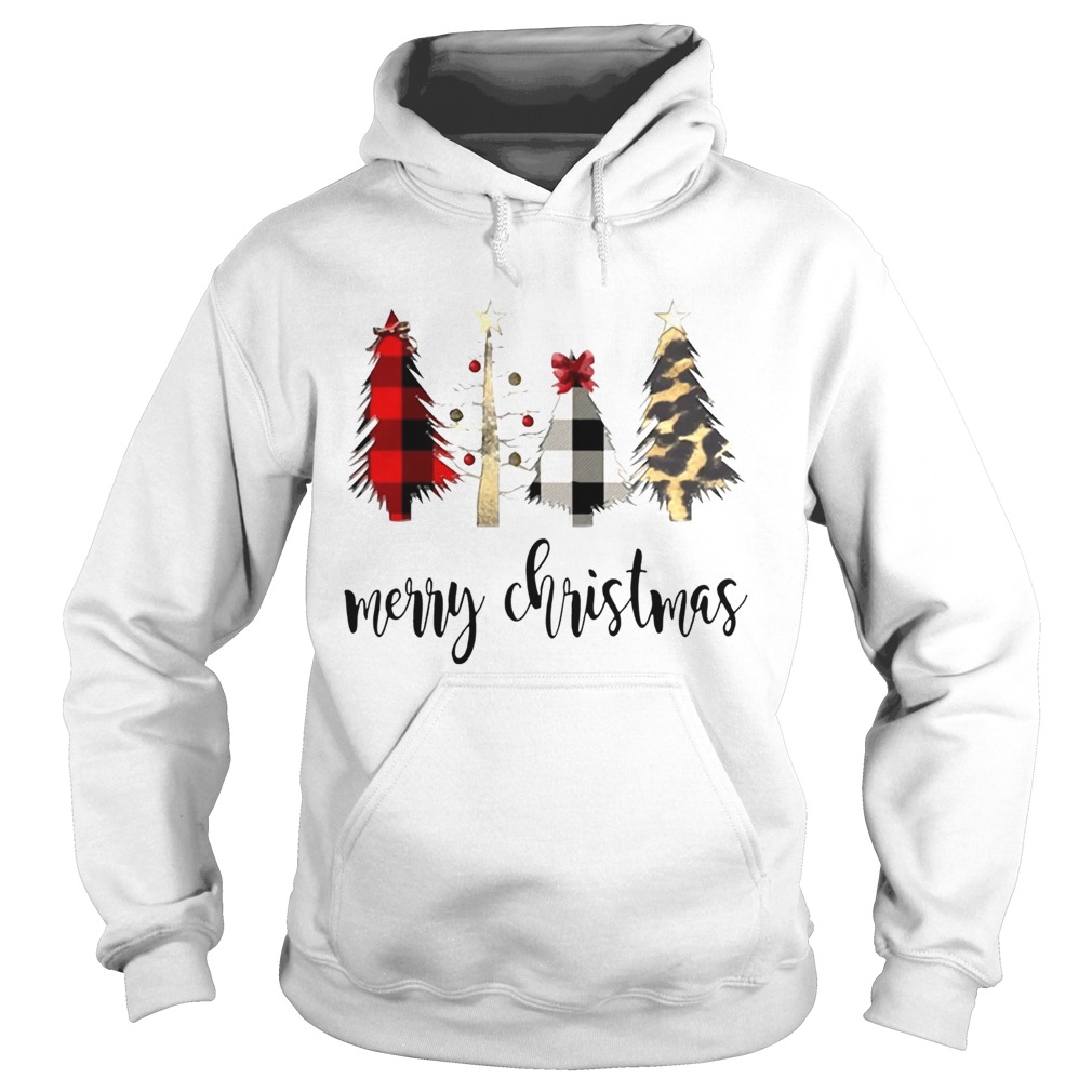 Plaid Christmas Trees TShirt Hoodie