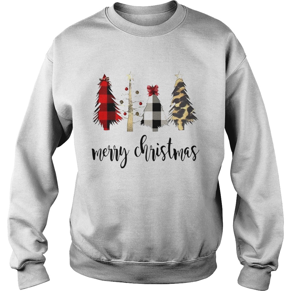 Plaid Christmas Trees TShirt Sweatshirt