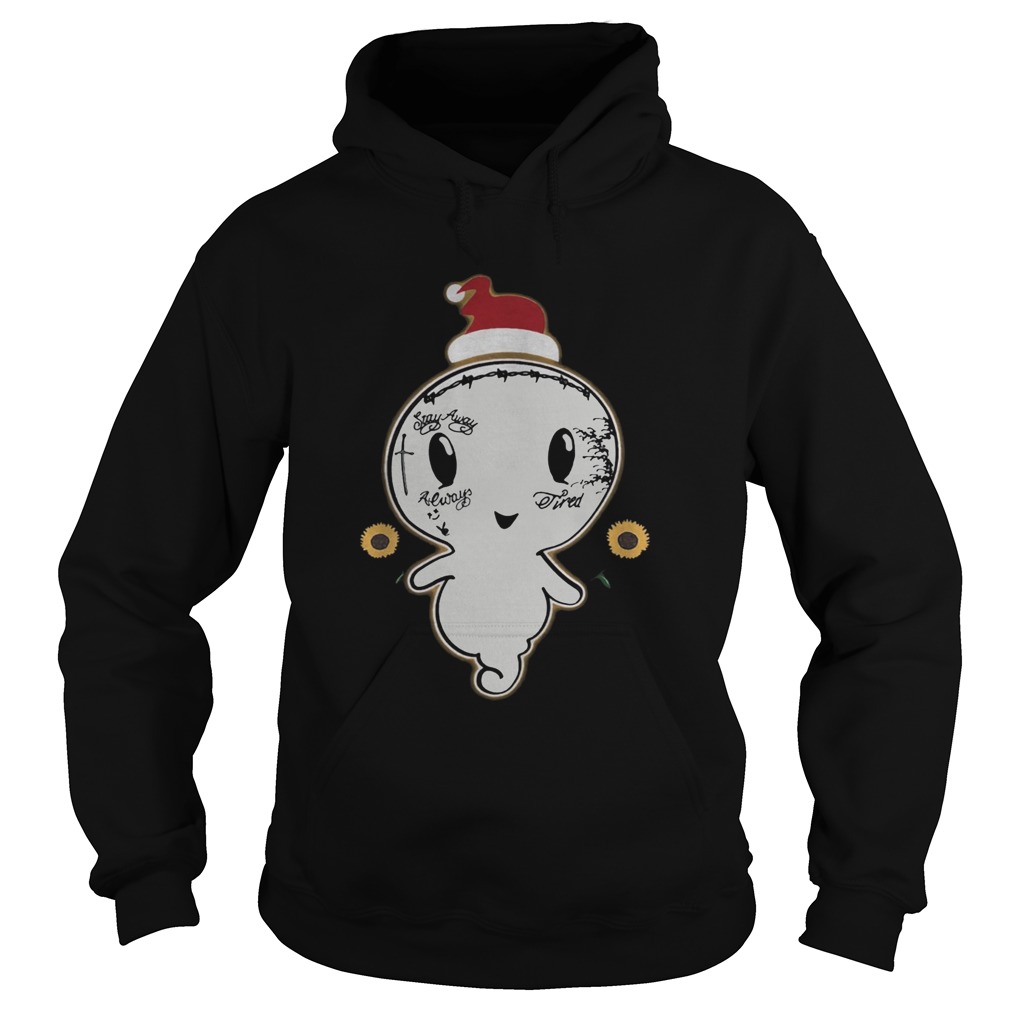 Post Malone ghost boo Sunflower Santa Christmas Hoodie