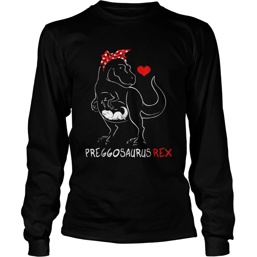 Preggosaurus Funny Dinosaur Pregnancy Halloween LongSleeve