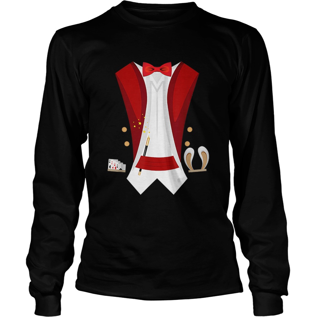 Premium Magician Tuxedo Magical Halloween For Wizard Sorcerer LongSleeve