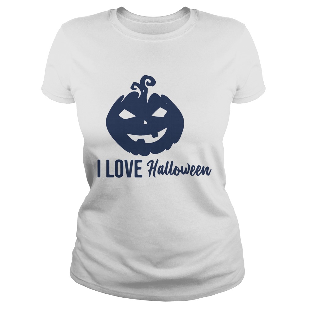 Pumpkin I love Halloween Classic Ladies