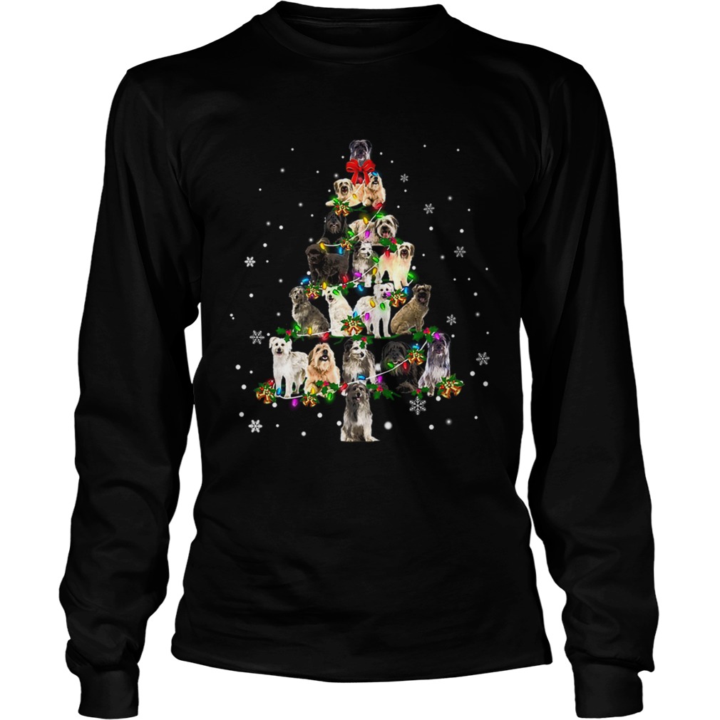 Pyrenean Shepherd Christmas Tree TShirt LongSleeve