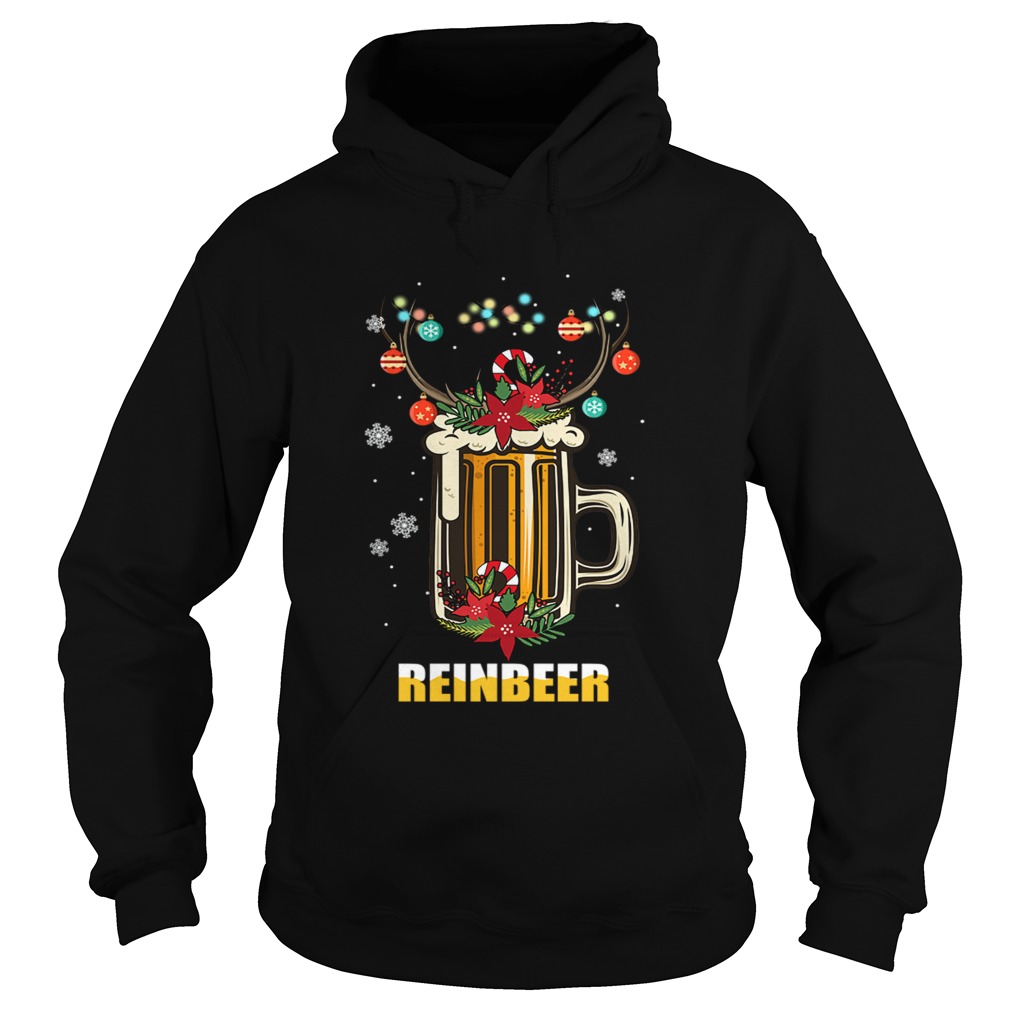 Reinbeer Christmas Funny Beer Lover Gift TShirt Hoodie