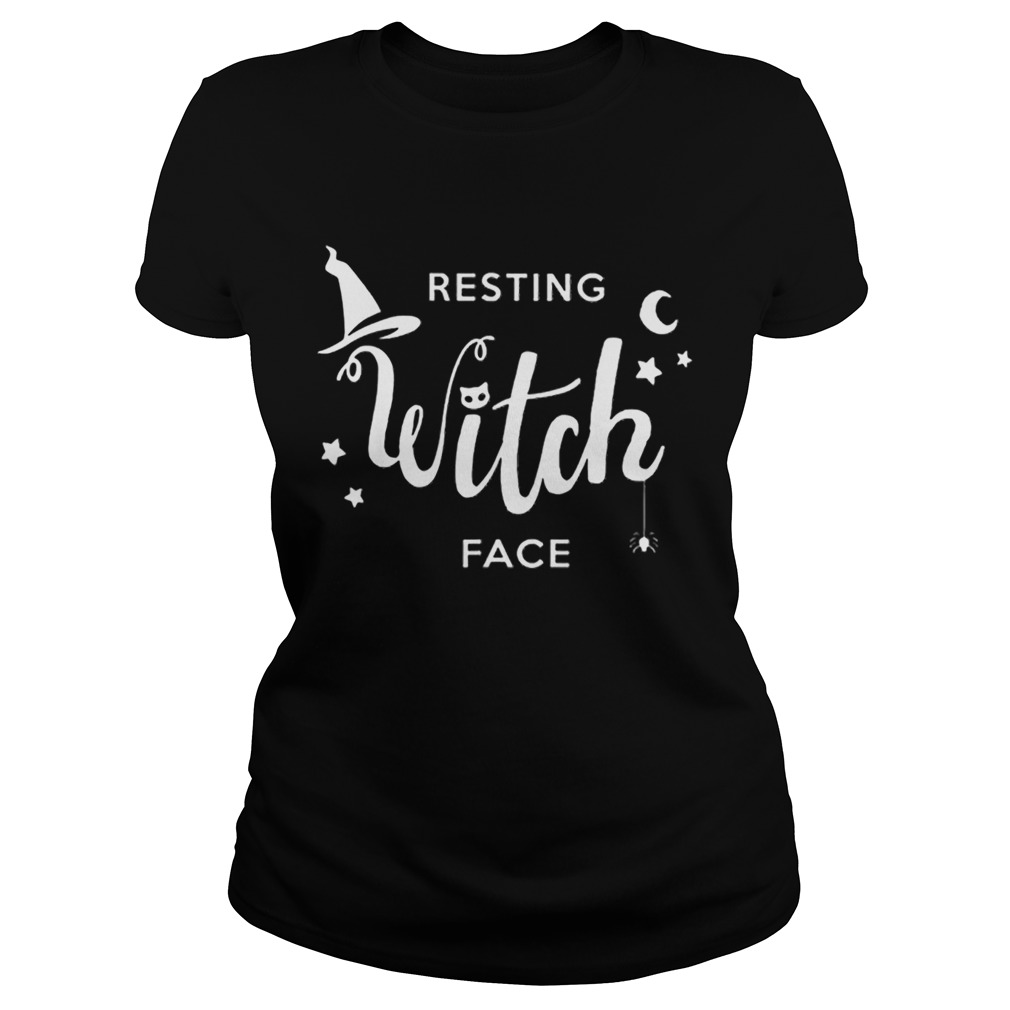 Resting Witch Face Halloween Lover Classic Ladies