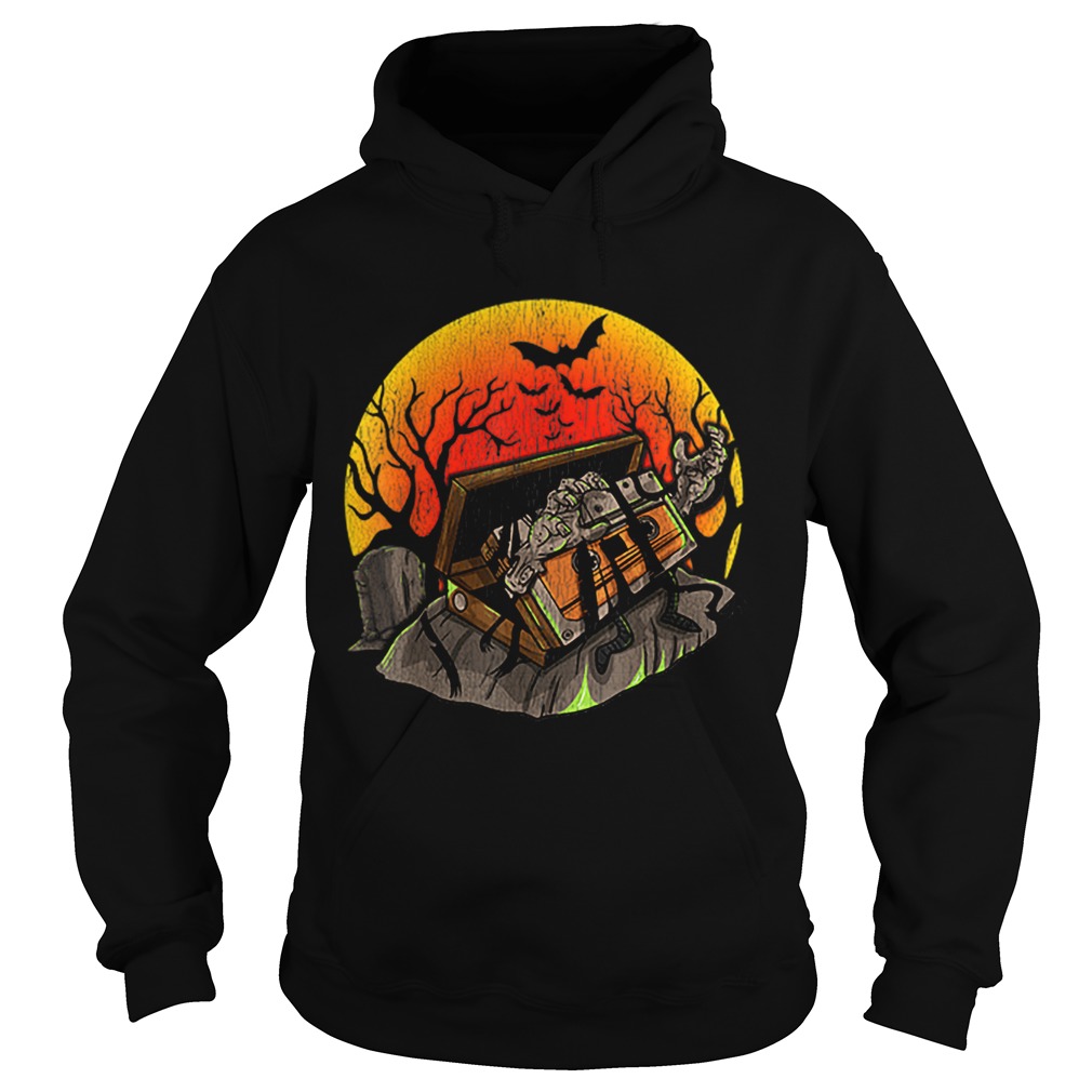 Retro Vintage creepy Zombie 80 90 Music Cassette Halloween Hoodie