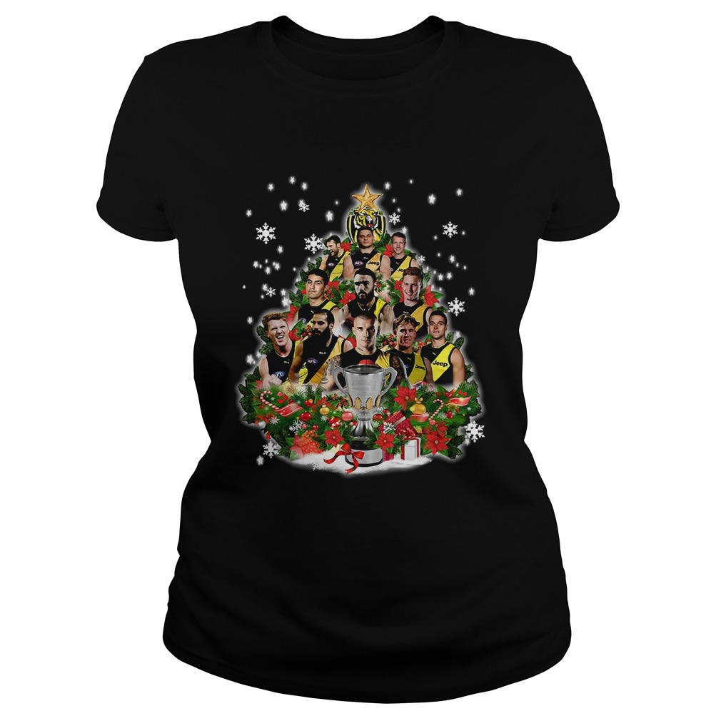 Richmond Tigers Players Christmas Tree Shirt Classic Ladies