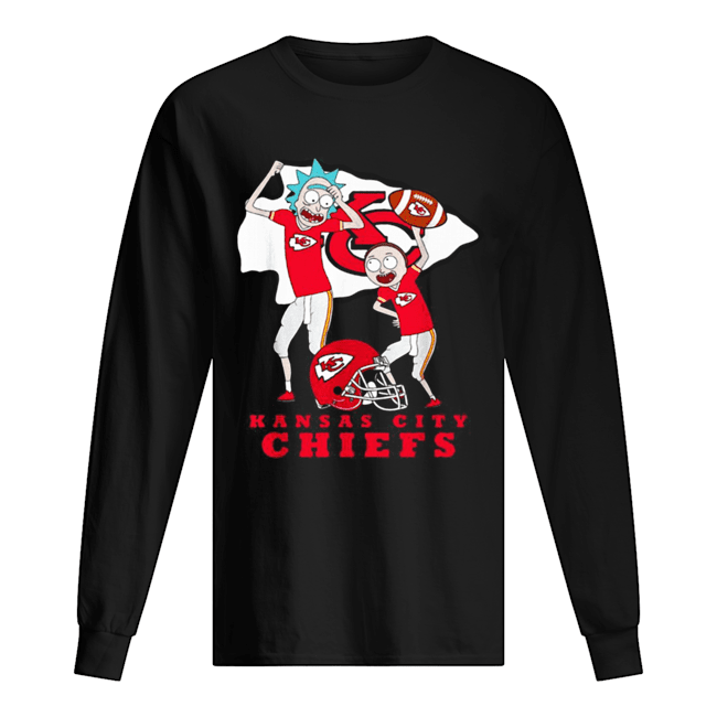 Rick and Morty Kansas City Chiefs Long Sleeved T-shirt 